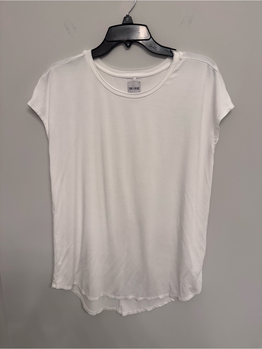 Nic + Zoe White Cap Sleeve Women's Tee